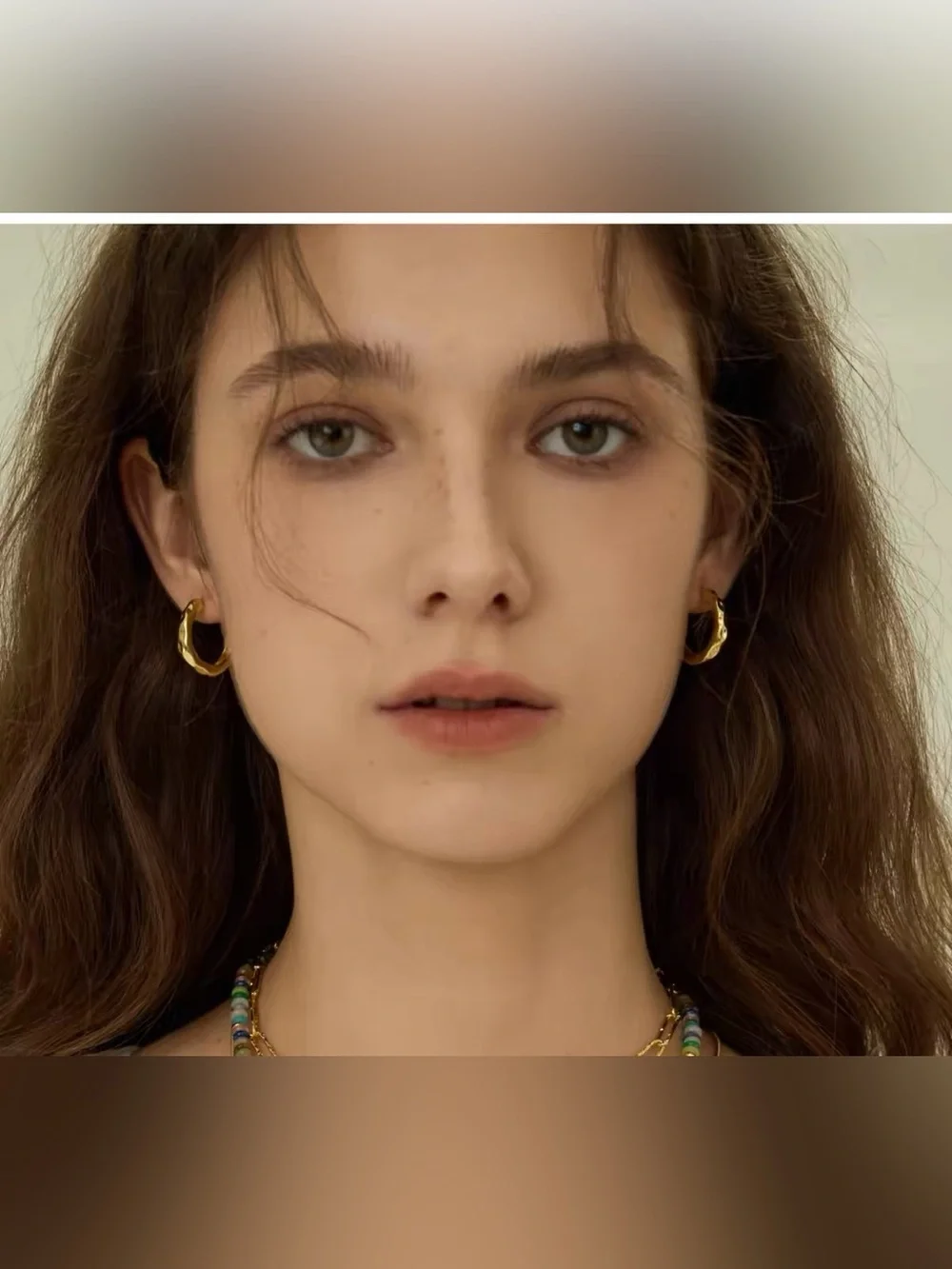 ARSIS 18K Gold Plated Sculptural Textured Hoop Earrings